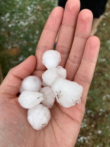 Granizo en Las Pedroñeras