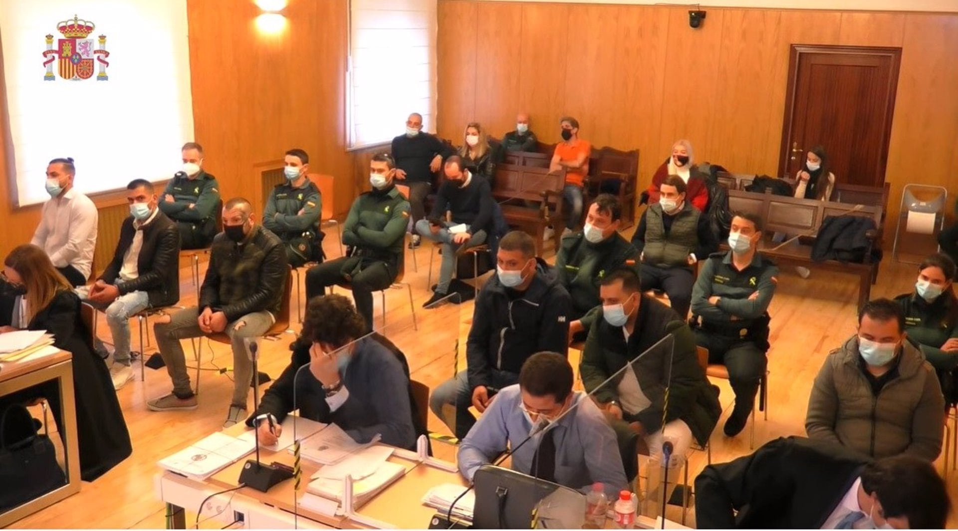 Vista general de la sala de vistas del jurado durante el juicio en la Audiencia Provincial de Valladolid