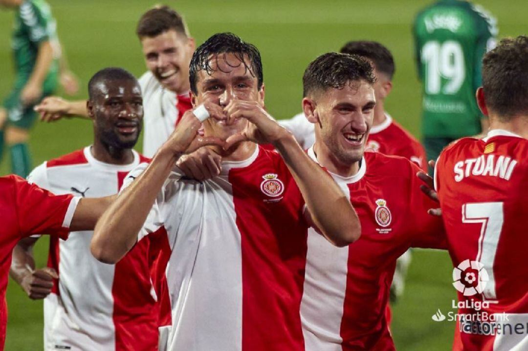 Bernardo ha marcat el primer gol de corner del Girona aquesta temporada.