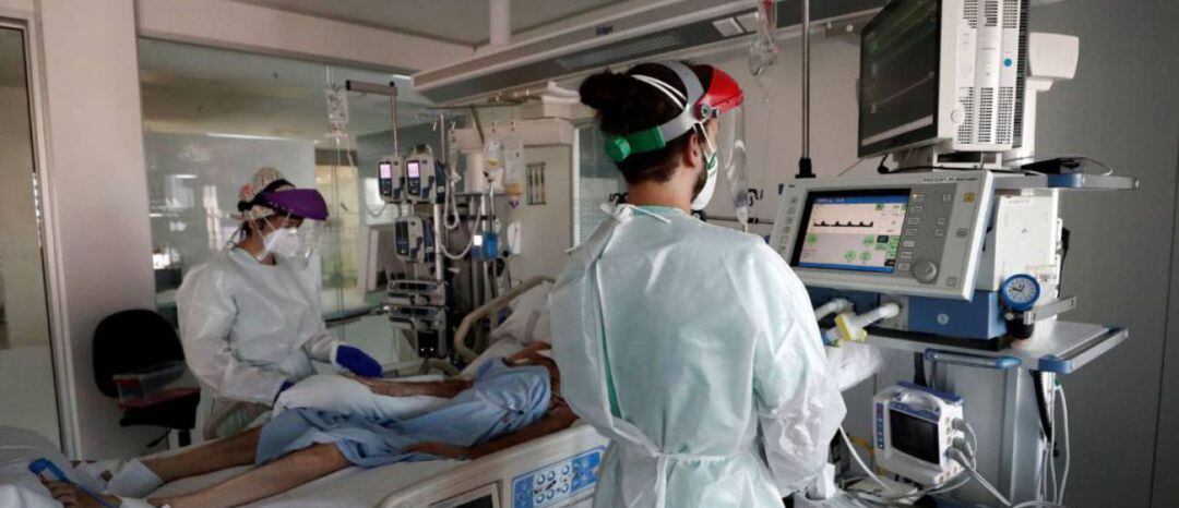 Paciente Covid en la UCI