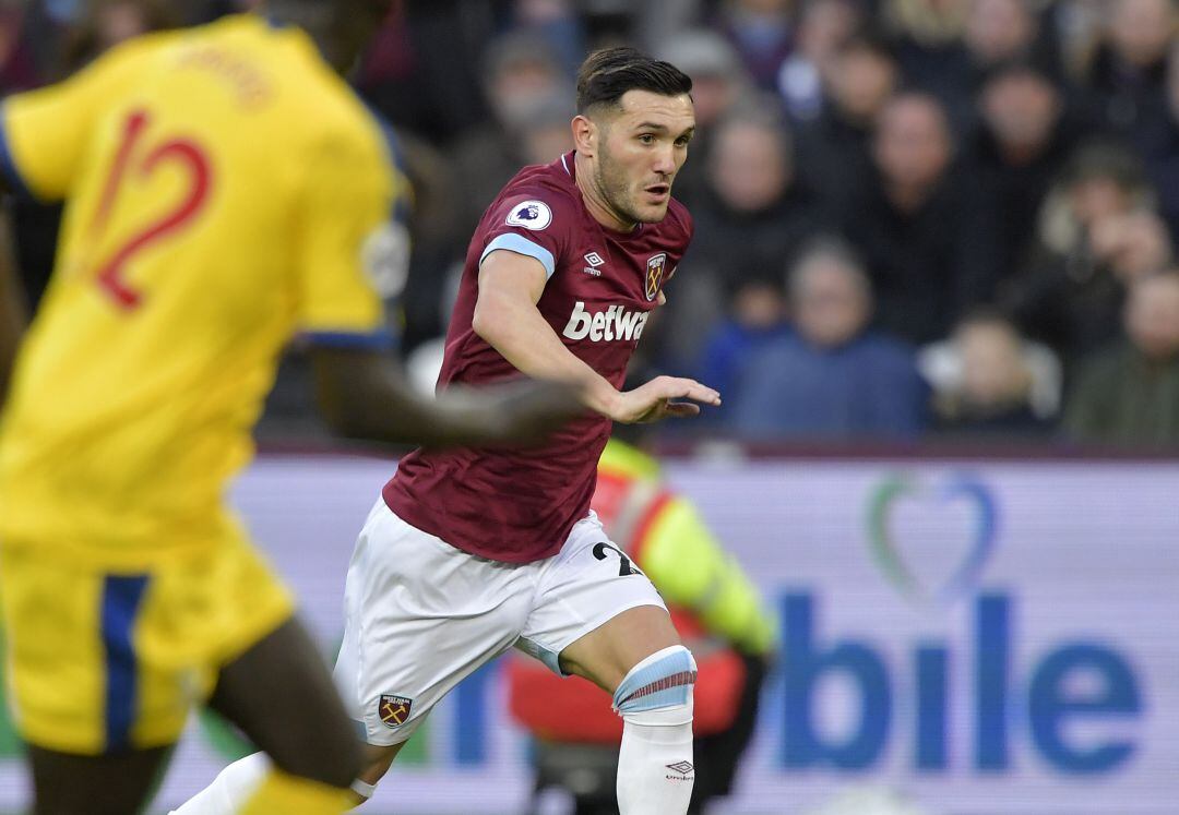 Lucas Pérez, durante el partido contra el Crystal Palace. 