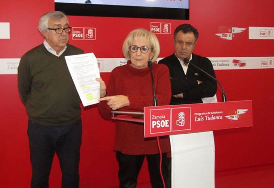 Inmaculada García Rioja, en un acto en la sede del Psoe en Zamora