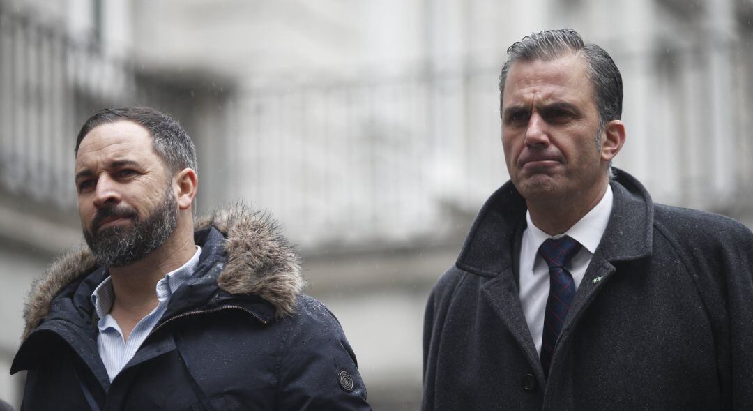 Santiago Abascal y Javier Ortega en el Supremo