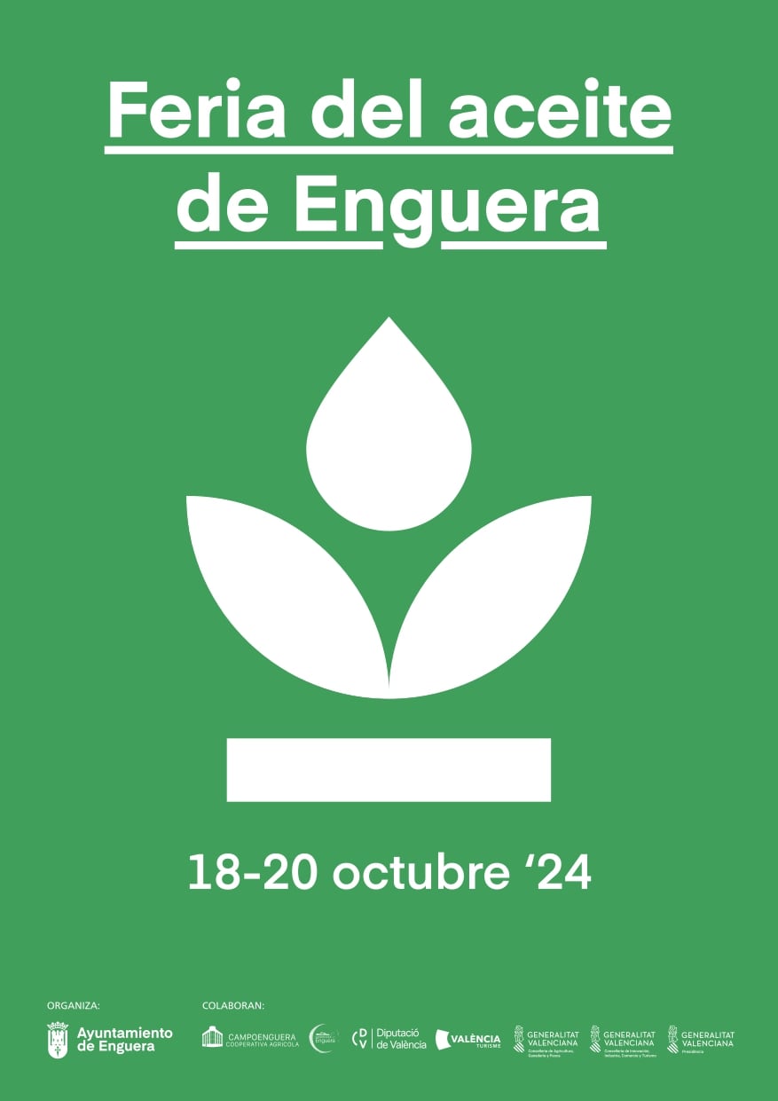 Cartel Feria del Aceite de Enguera 2024. Fuente: Feria del Aceite de Enguera