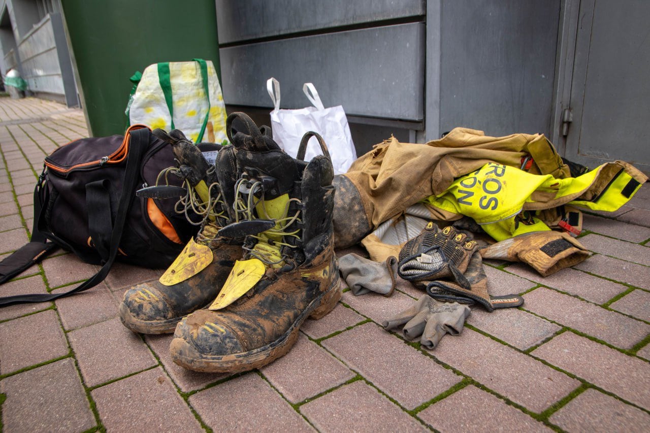 Material utilizado por los bomberos de Alcorcón