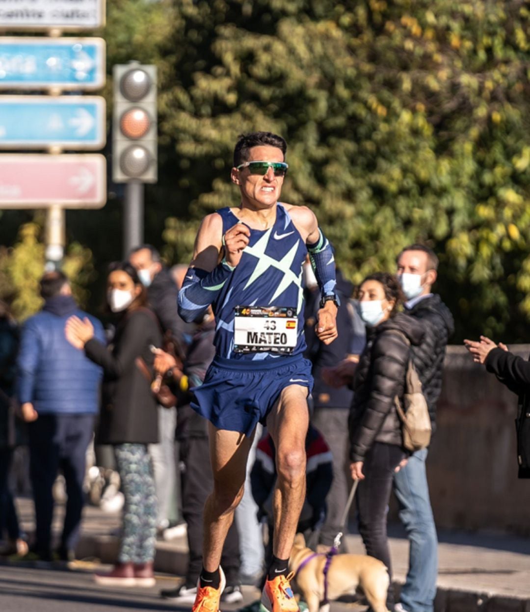 Dani Mateo, en una carrera en 2021.