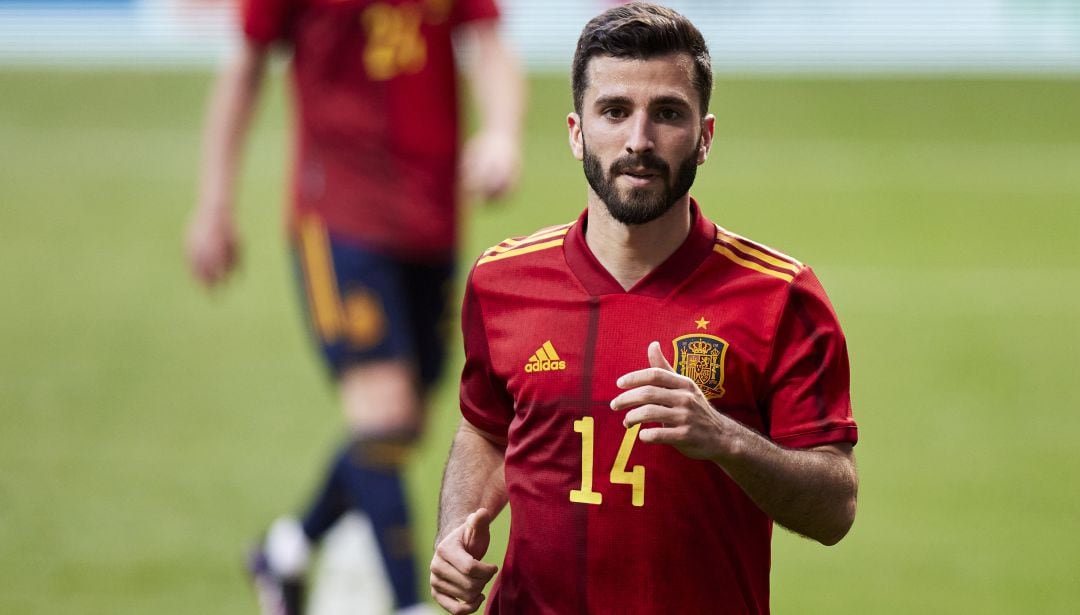 José Luis Gayà, en un partido con la selección española.