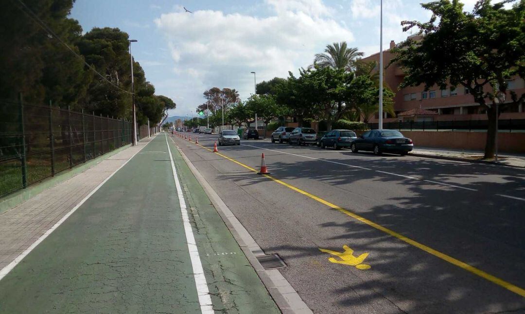 La avenida Ferrandis Salvador es uno de los tramos marcados