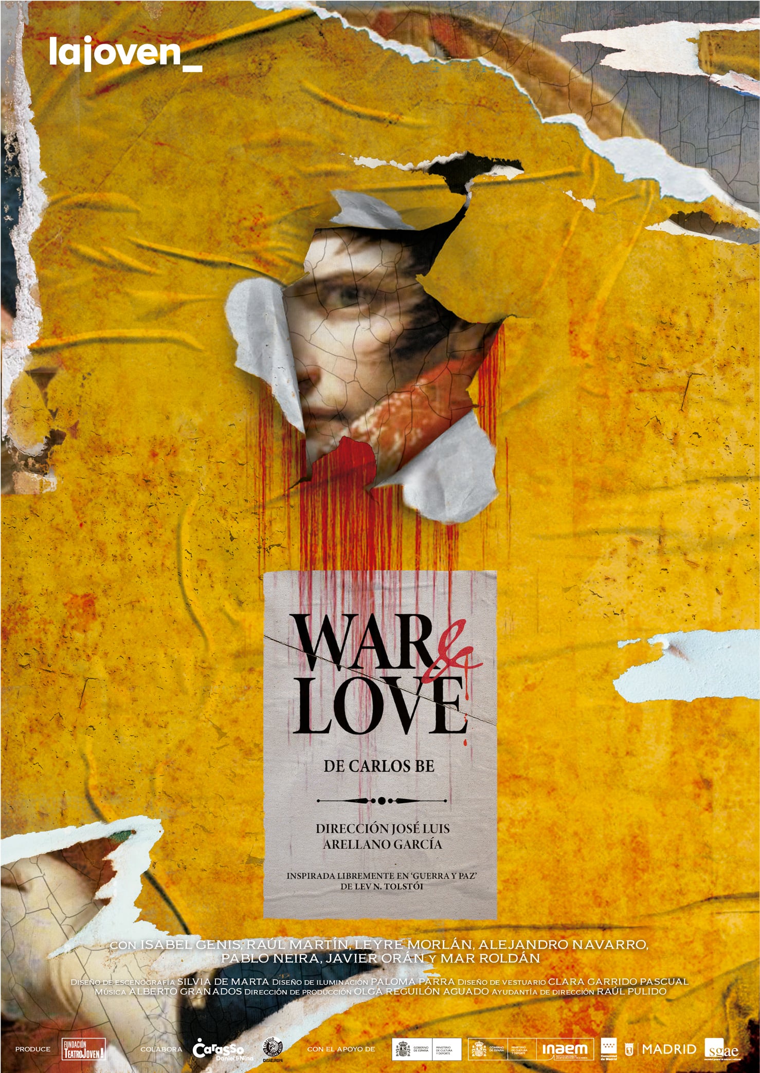 Cartel de &#039;War & Love&#039;, de Carlos Be