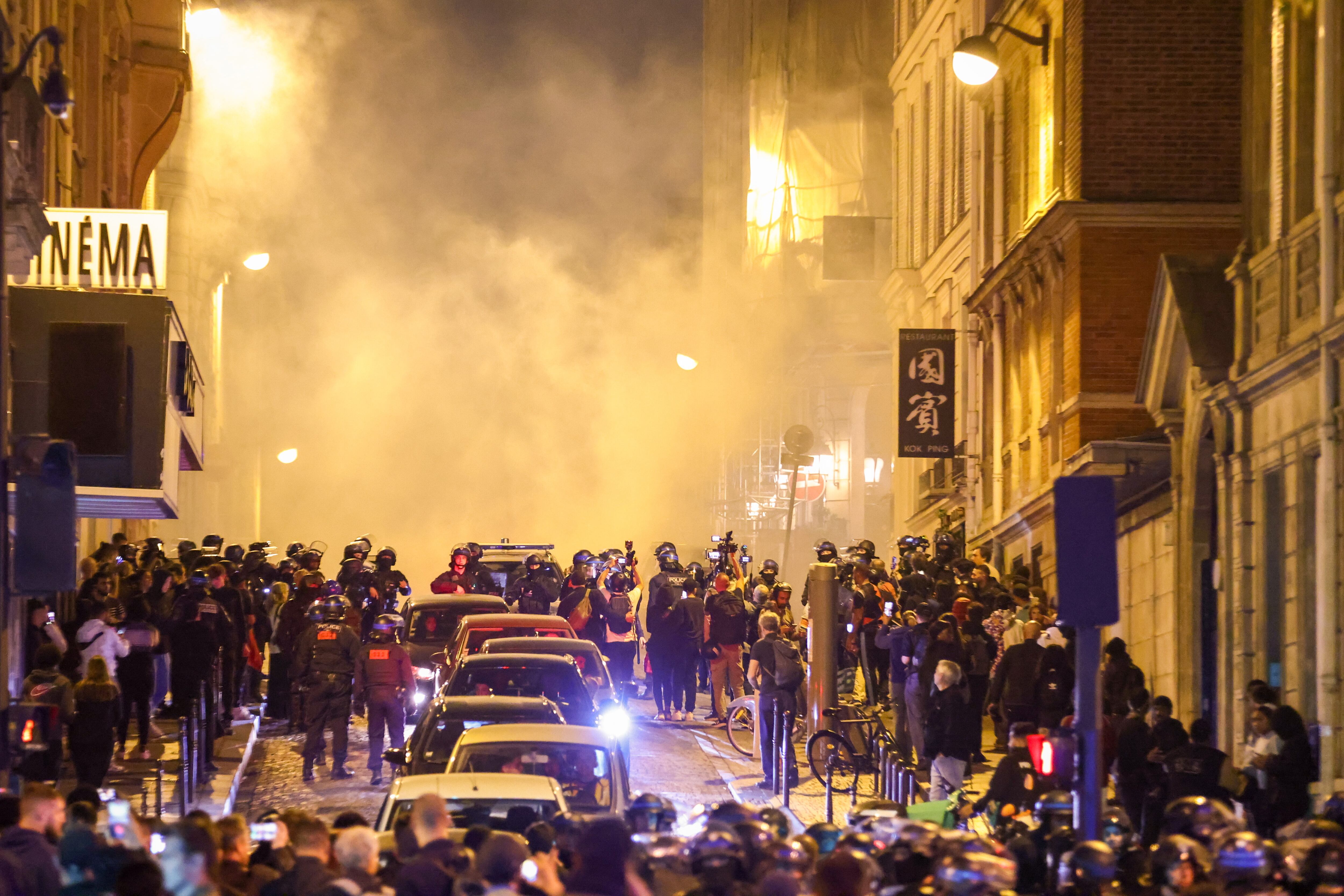 Imagen de las protestas en Francia