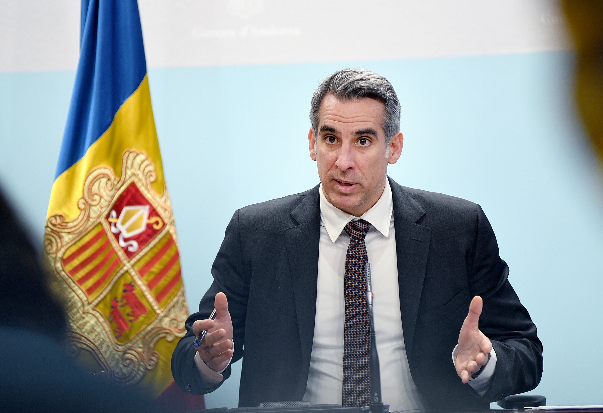 El ministre Portaveu, César Marquina