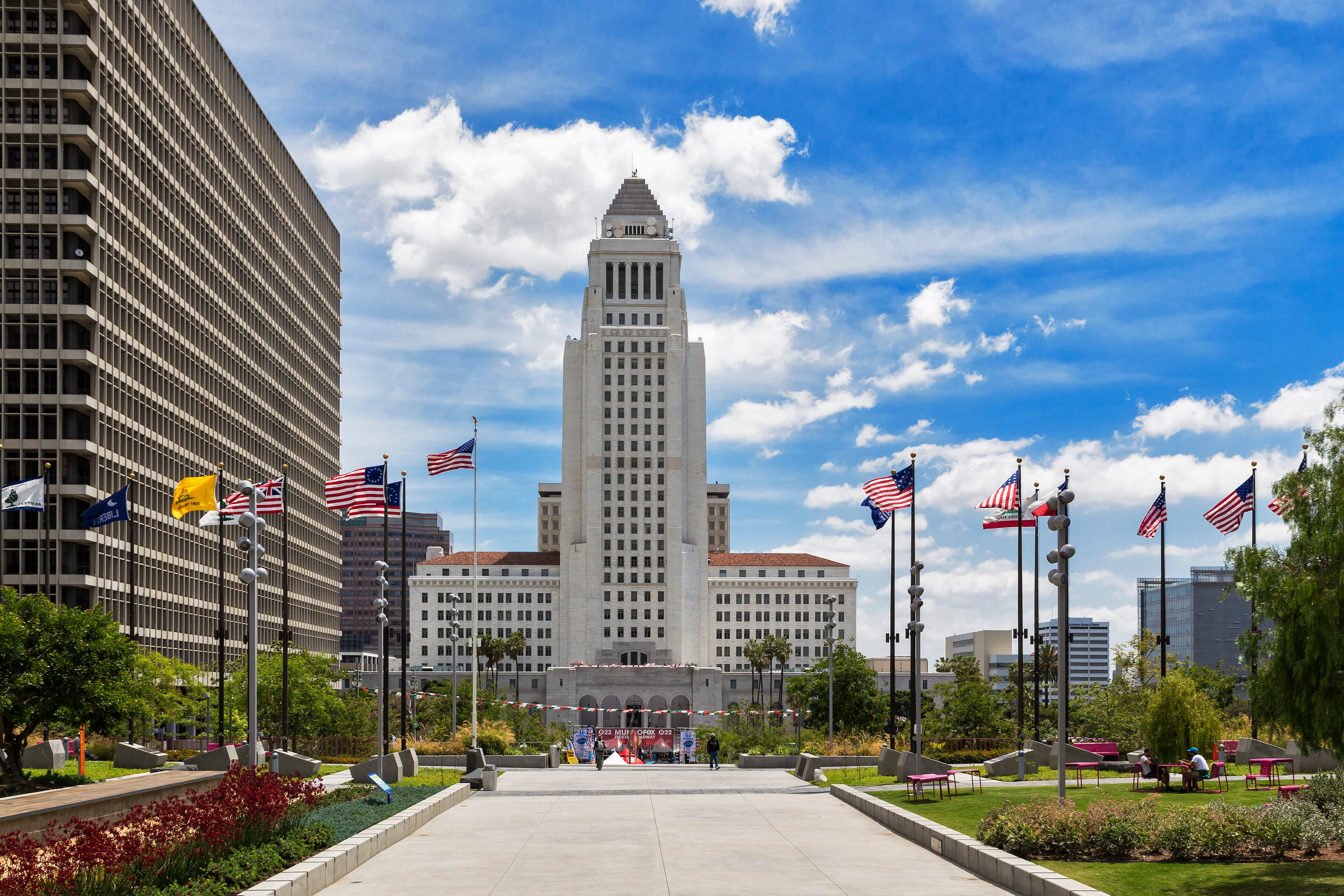 Fotografía de archivo de Los Angeles City Hall