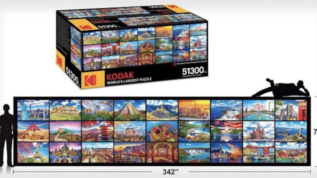 El puzle alcanza el 1,9 metros de altura.