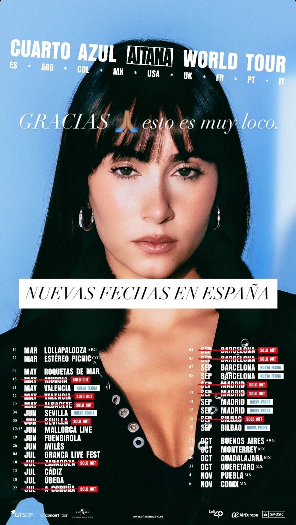Todas las fechas de la gira de Aitana