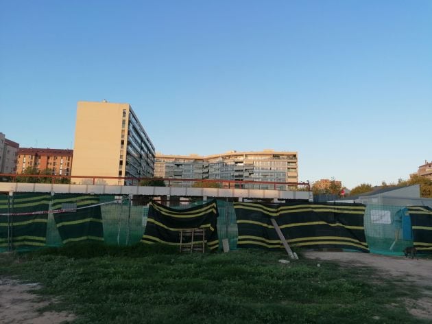 Estado de las obras en la escoleta de Orriols