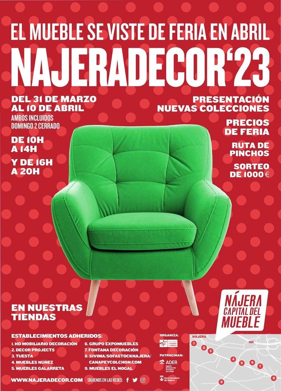 La Asociación del Mueble de Nájera organiza una nueva edición de la Feria del Mueble, NájeraDecor.