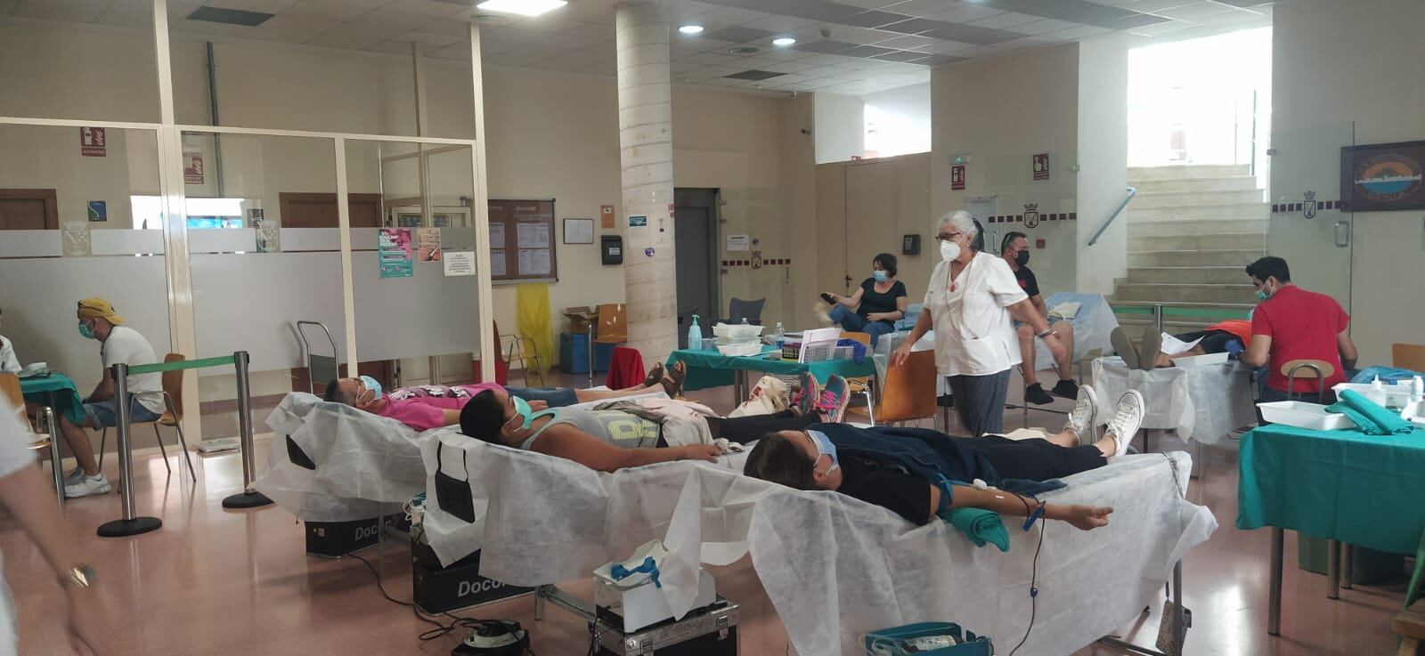 Momento de la jornada del maratón de donación de sangre.