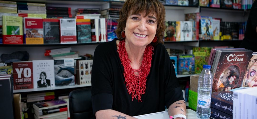 Rosa Montero durante la última feria del libro de Madrid