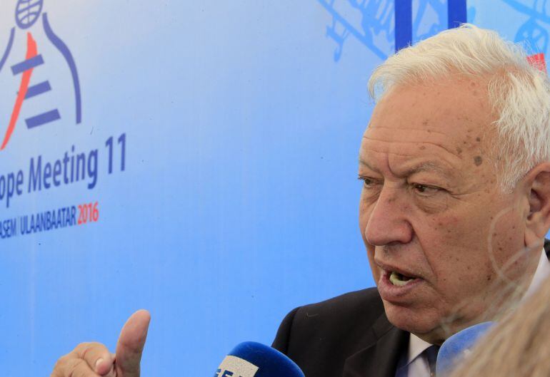 García-Margallo hizo estas declaraciones a los periodistas españoles en el marco de la cumbre del Foro Asia-Europa 