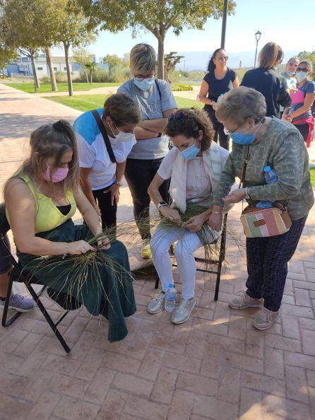 Momento del taller de esparto