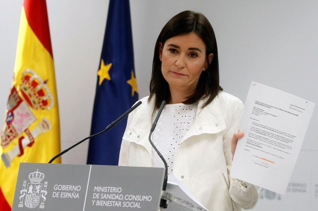 La exministra Carmen Montón.