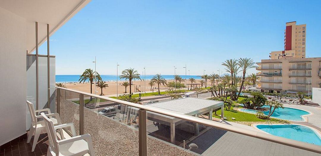 Instalaciones preparadas en el hotel RH Bayren de la playa de Gandia