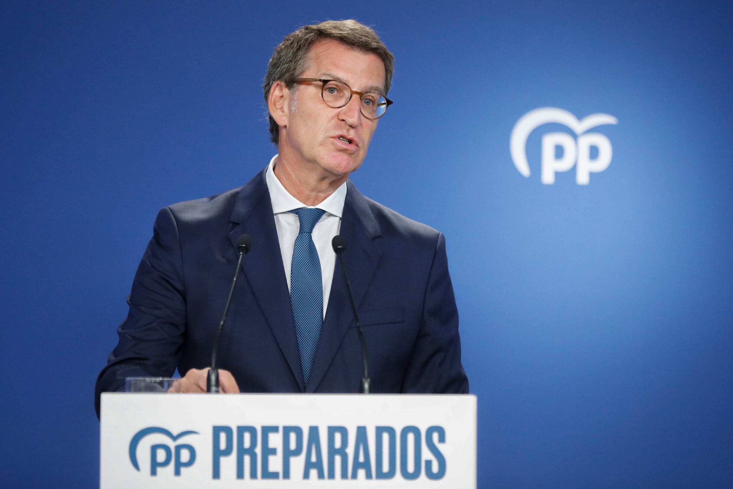 El presidente del PP, Alberto Núñez Feijóo.