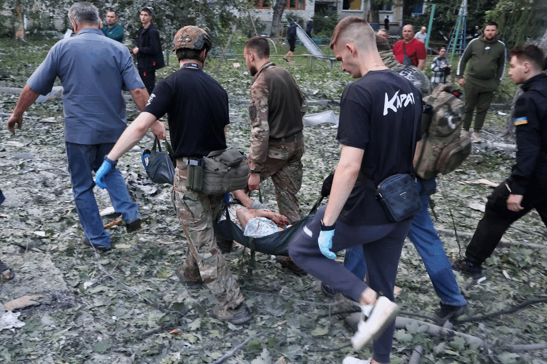 Ataque de Rusia en Kiev.