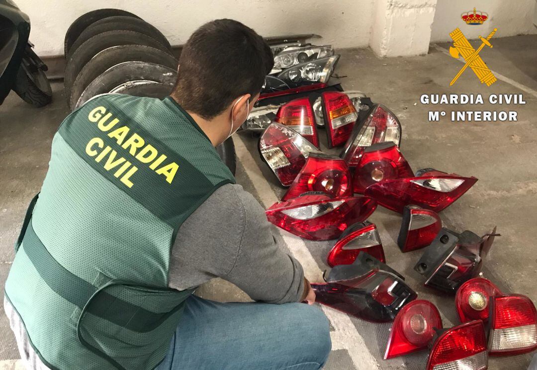 Imagen de los objetos robados. 