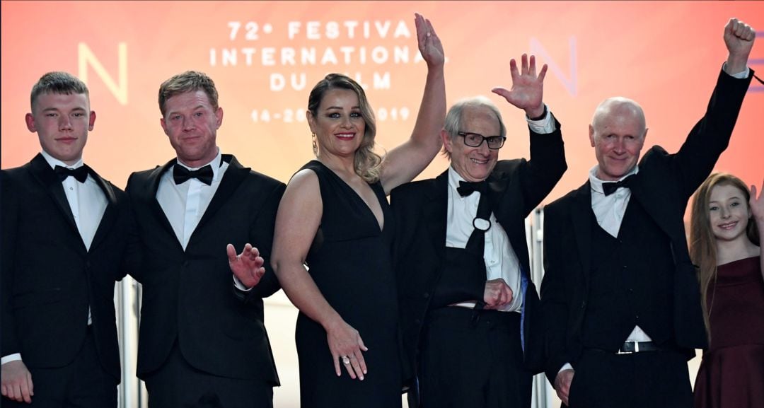 Ken Loach, junto al equipo de &#039;Sorry we missed you&#039;