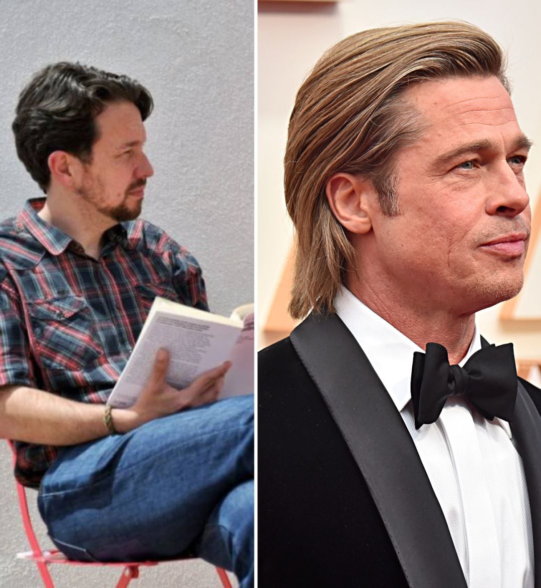 &quot;Se ve como Brad Pitt&quot;: Pablo Iglesias se compara con el actor tras su nuevo corte de pelo.