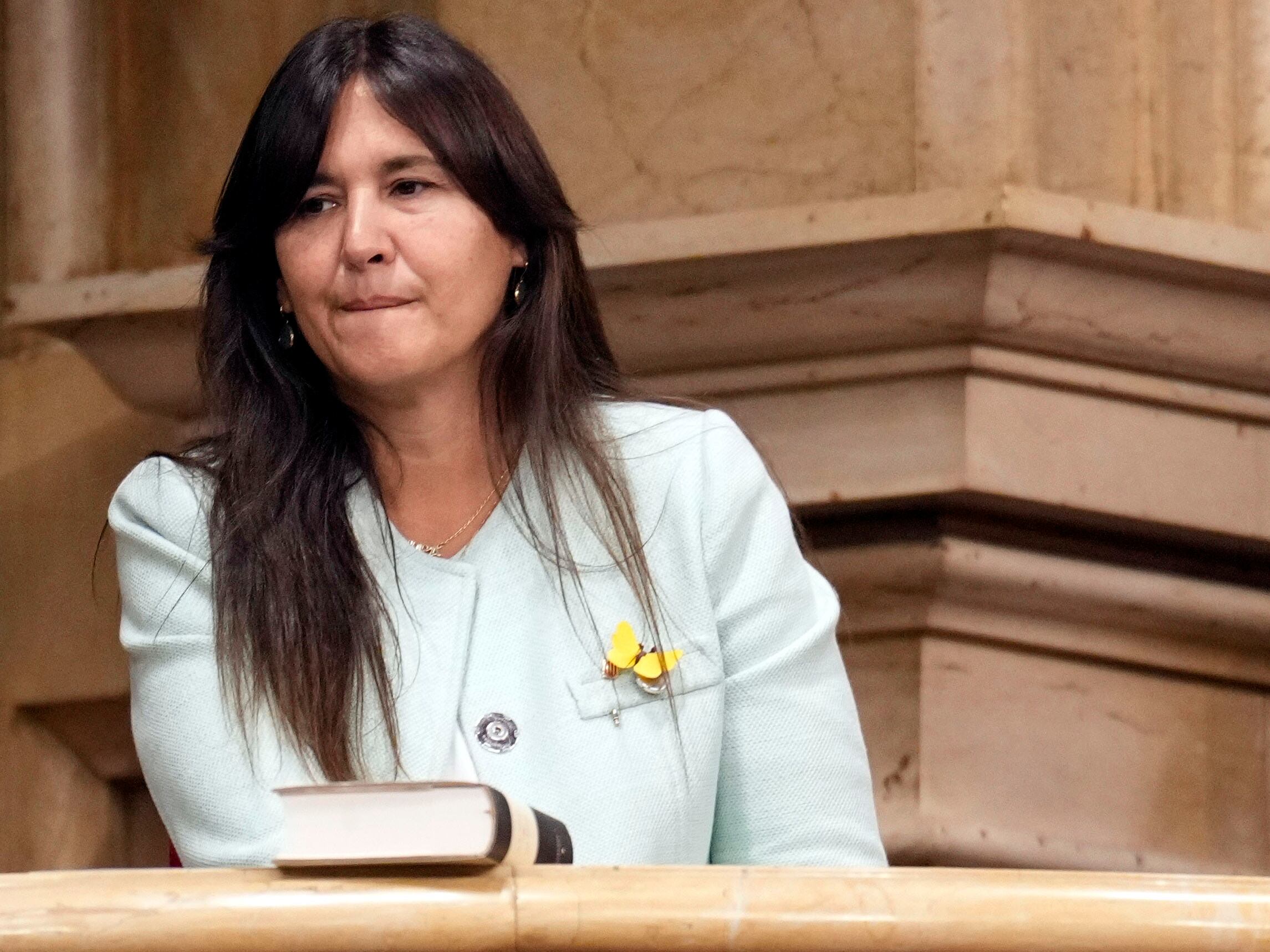 La presidenta de Junts y expresidenta del Parlament, Laura Borràs.