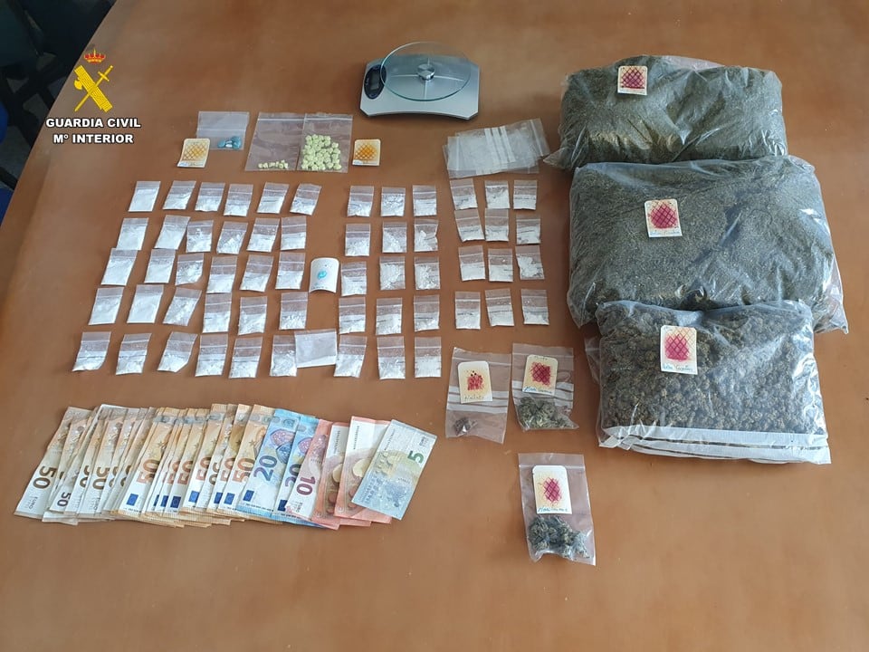 Droga intervenida en Xàbia