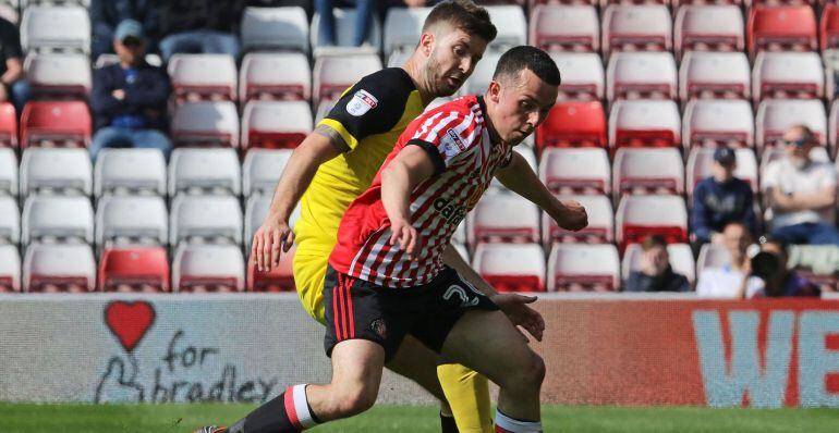 Un instante del encuentro en el que el Sunderland ha confirmado su segundo descenso consecutivo.