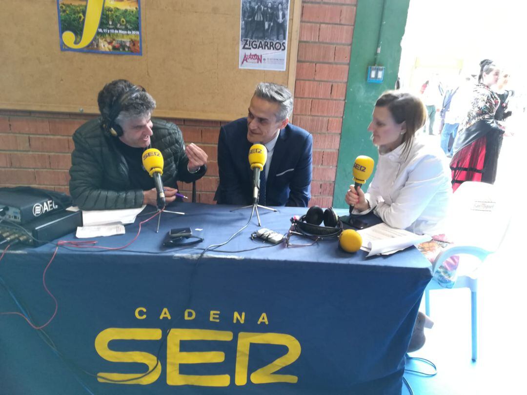 Óscar Sayagues en el Stand de Ser Soria