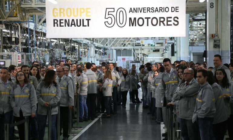 Celebración del 50 aniversario de la factoría de Motores en Renault Valladolid