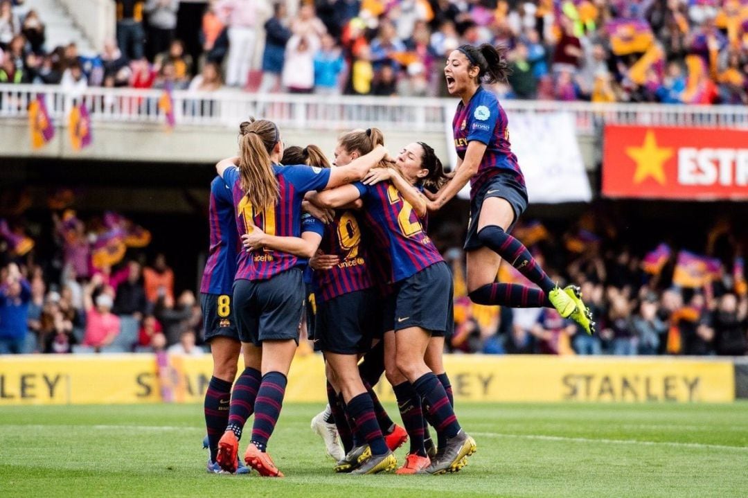 Imatge d&#039;arxiu de l&#039;equip femení del Barça