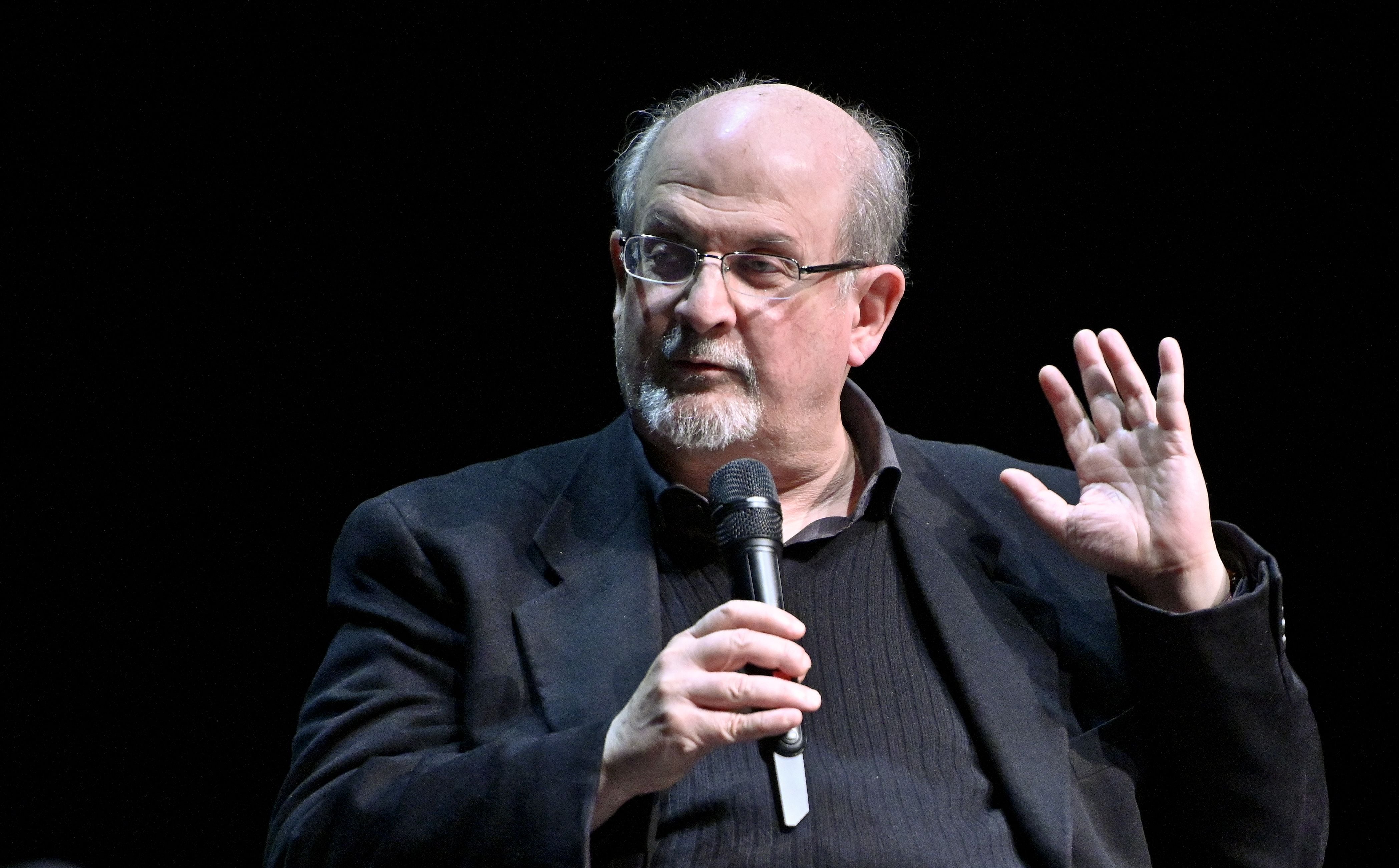 El escritor Salman Rushdie, durante la presentación de su obra &#039;Quichotte&#039; en Viena, en 2019.