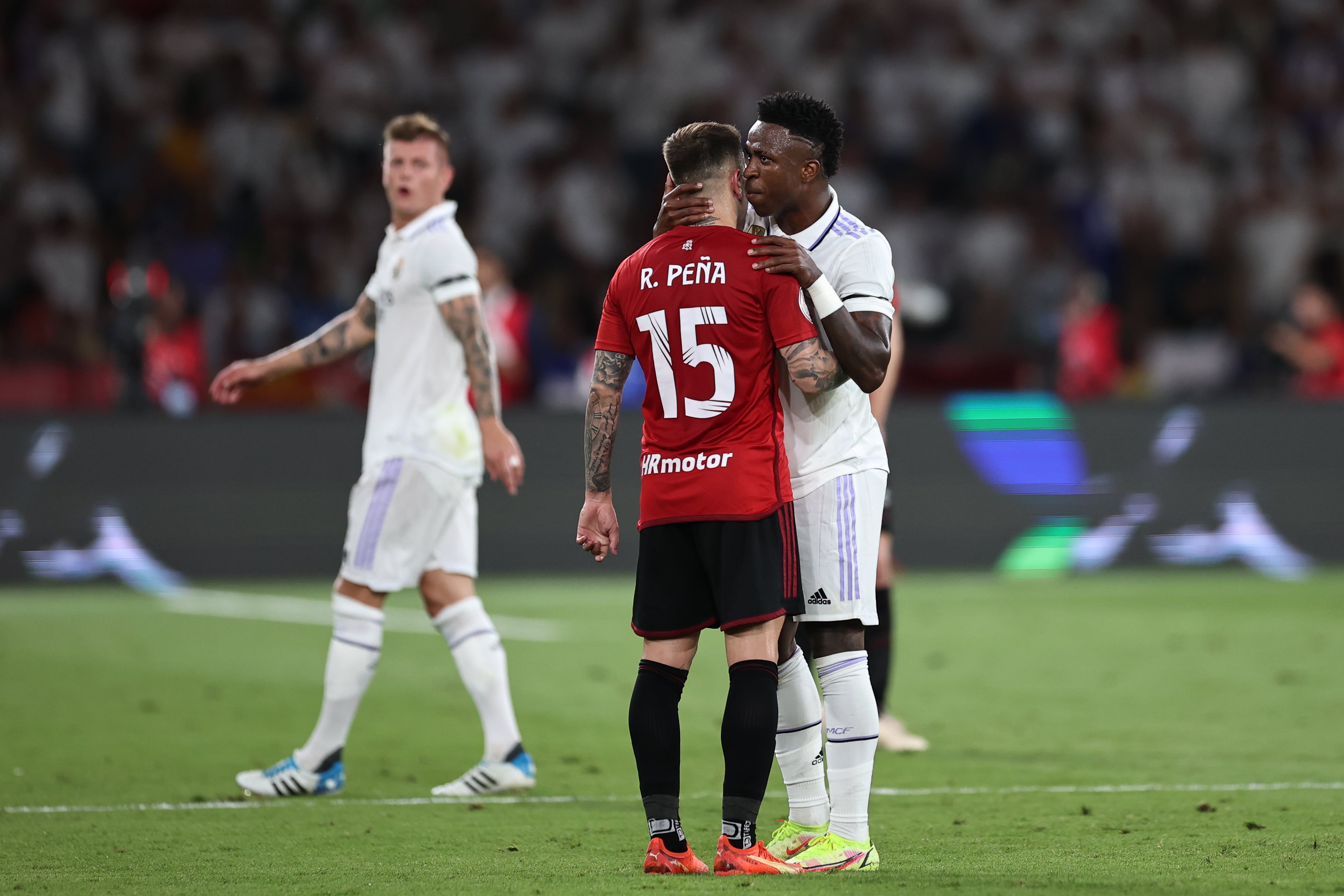 Vinicius y Rubén Peña se encaran durenta la final de Copa del Rey