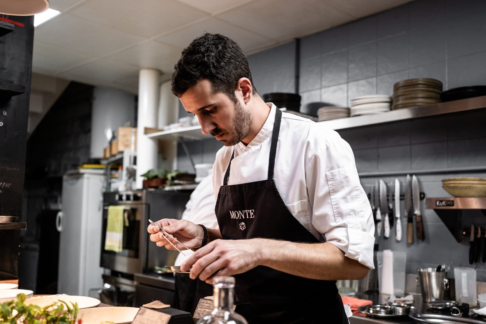 Xune Andrade, del restaurante Monte en el pueblo asturiano de San Feliz.