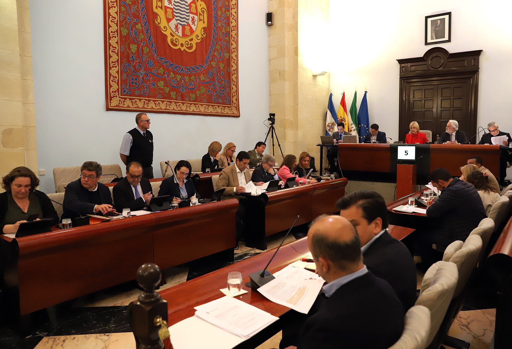 Sesión plenaria en el Ayuntamiento de Jerez