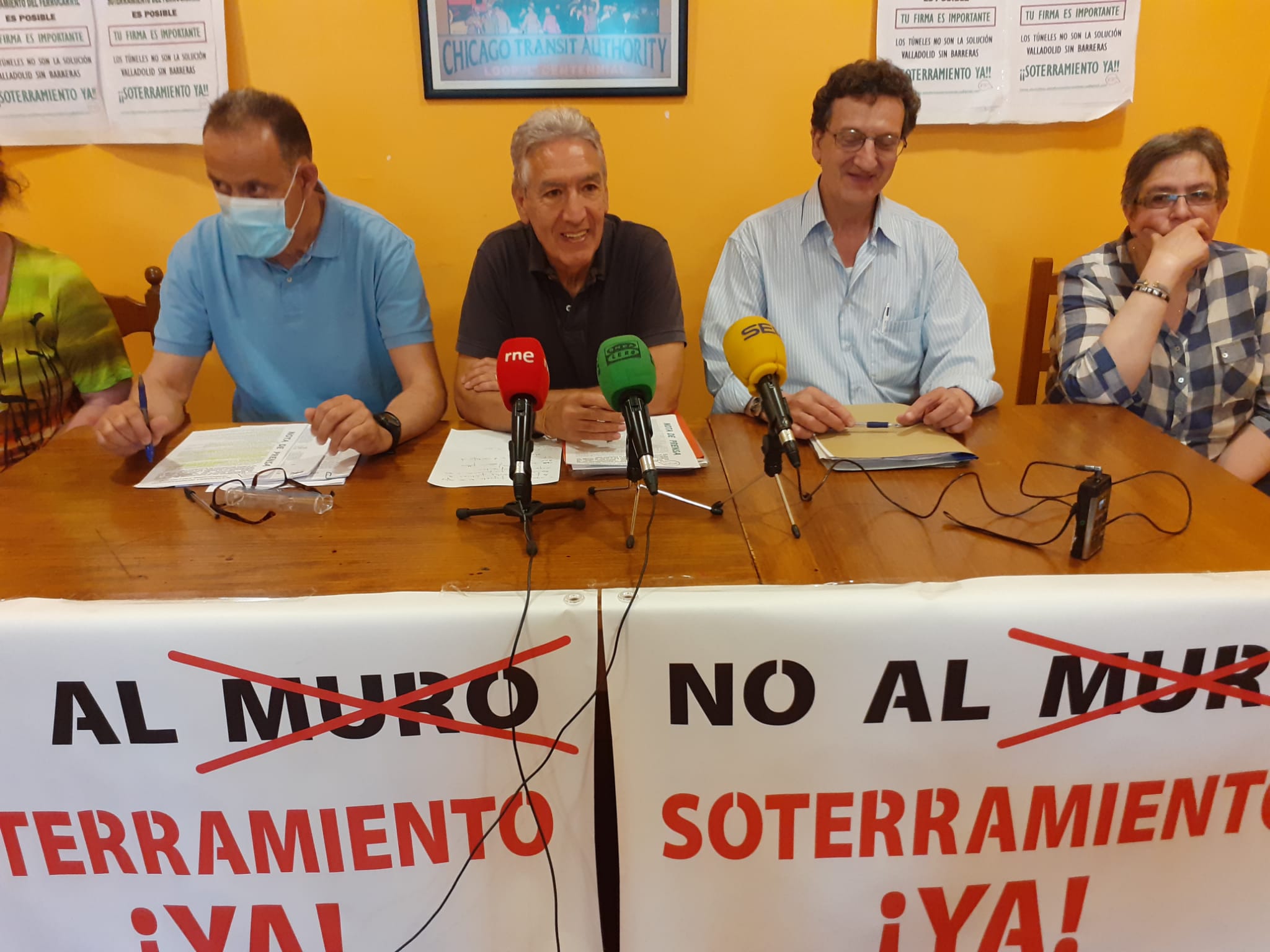 Responsables de la Plataforma Soterramiento Valladolid