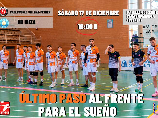 Cartel que anuncia el partido