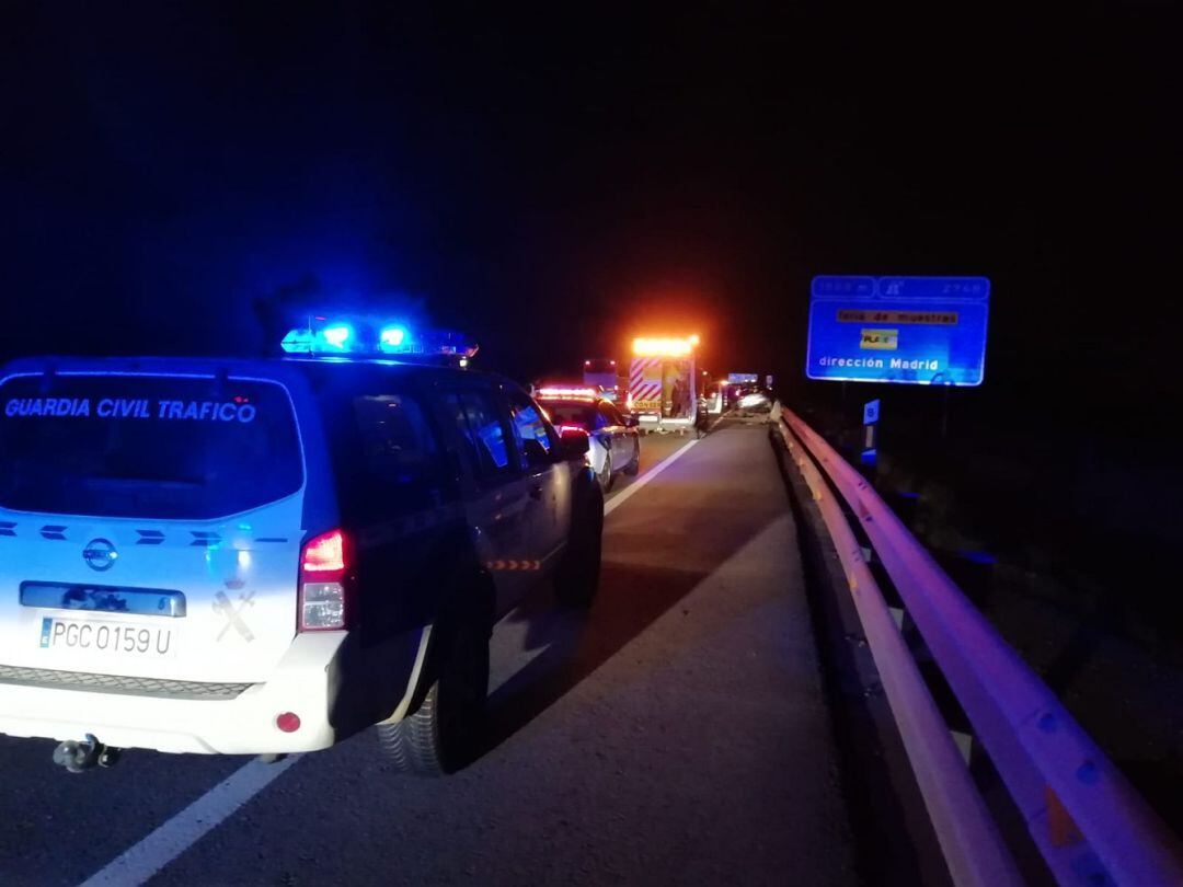 Accidente en la A-23 esta pasada madrugada 
