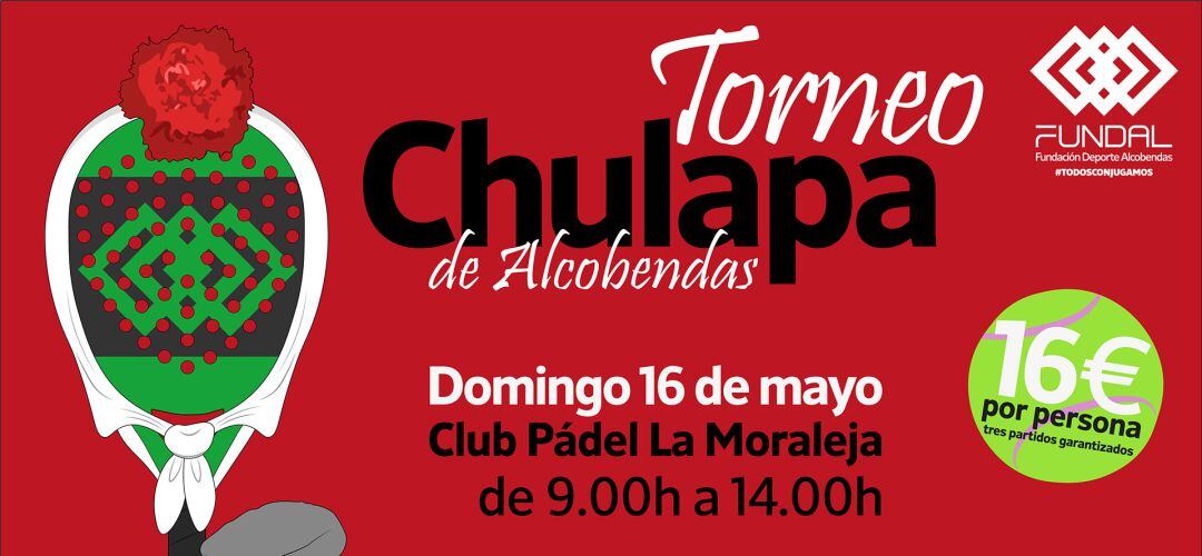 El precio es de 32 euros por pareja y se celebrará el 16 de mayo en las instalaciones del Club de Pádel La Moraleja