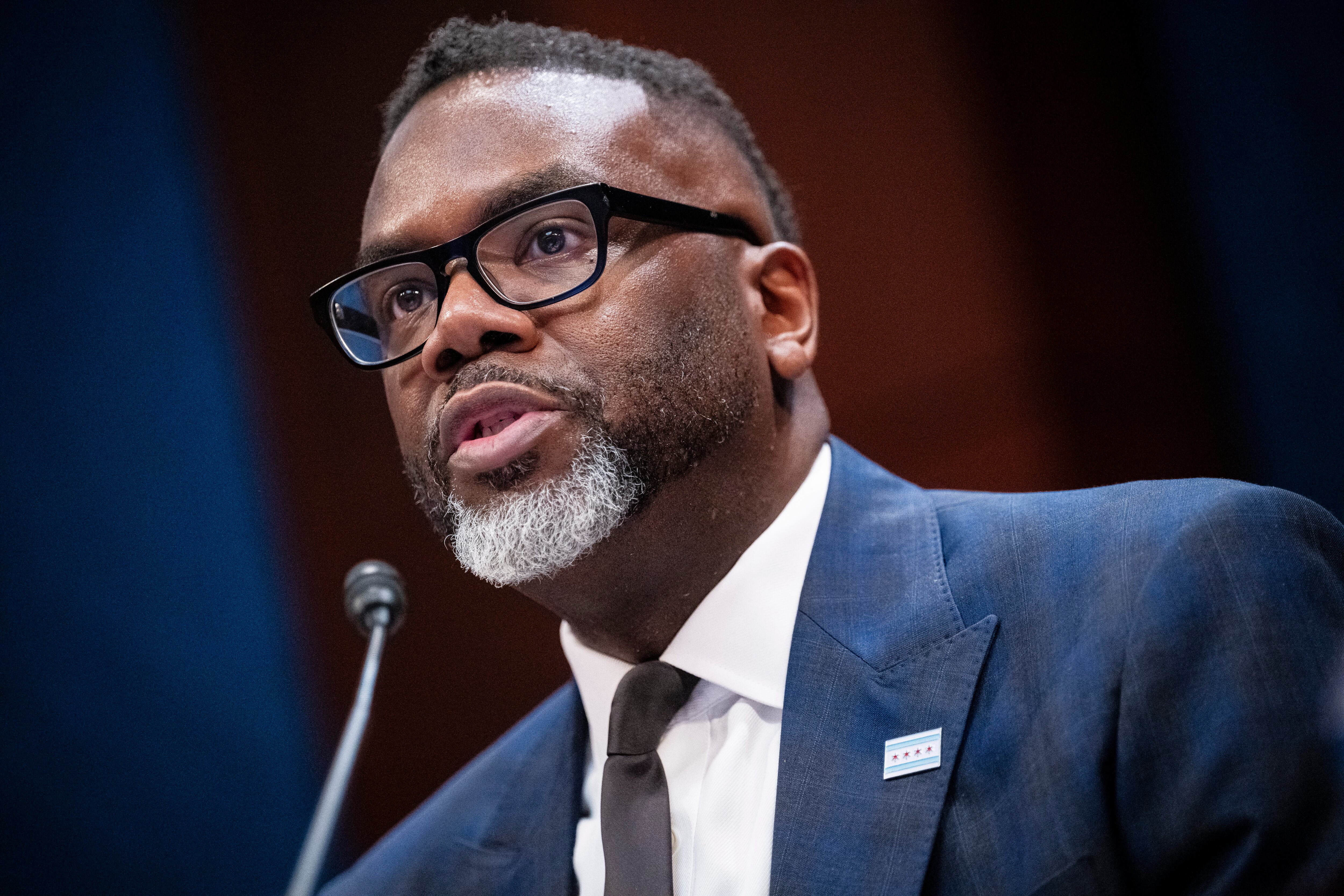 Brandon Johnson, alcalde de Chicago. Graeme Sloan.