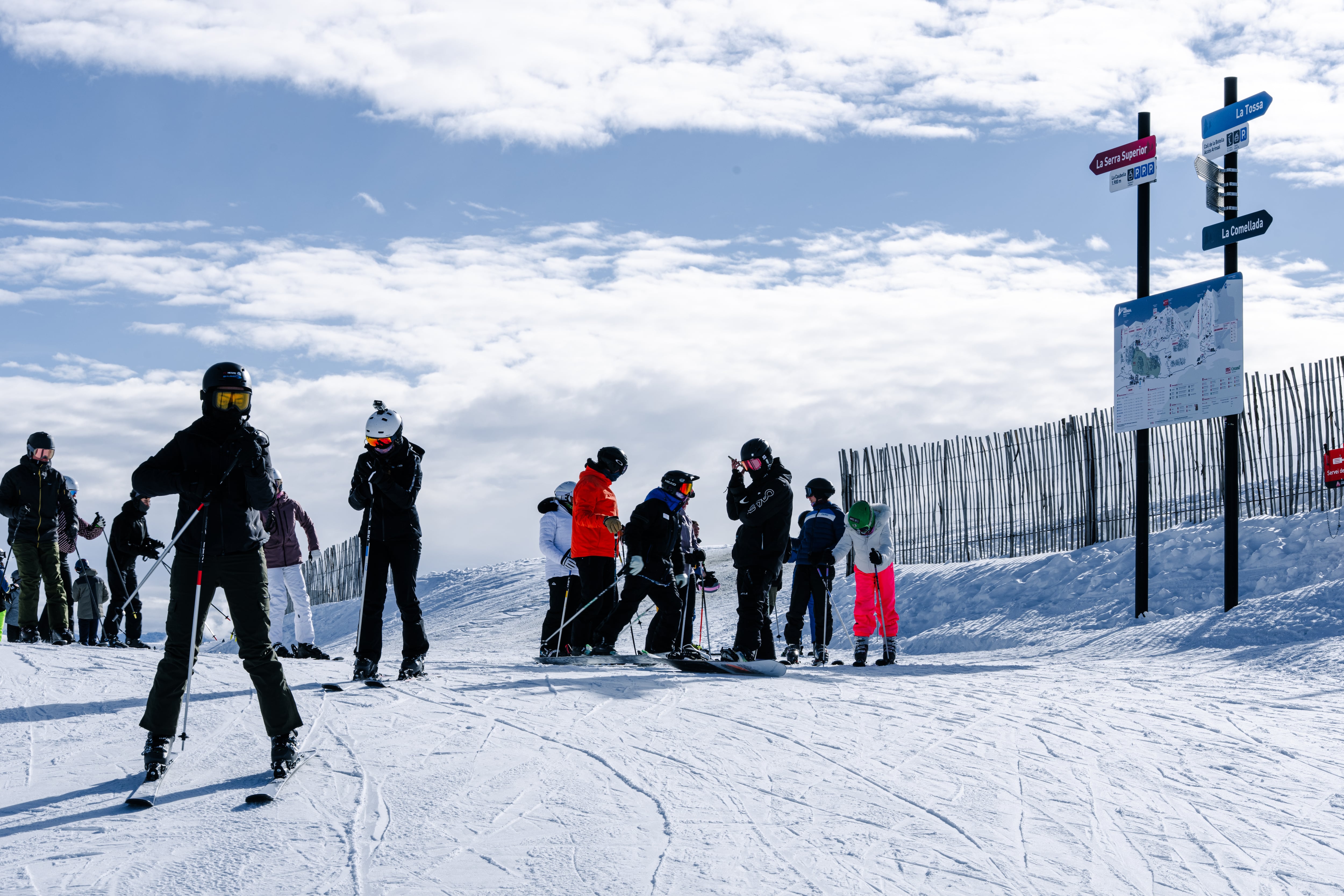Esquiadors a Pal Arinsal durant les passades festes de Nadal