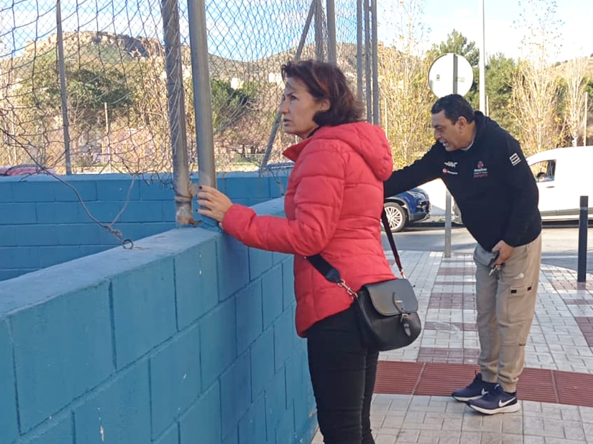 Exigen el “arreglo urgente” de pistas deportivas en Ciudad Jardín por riesgo de derrumbe