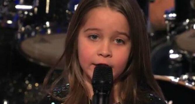 Instante de la actuación de Aarralyn O'Neil en el programa 'America's got talent'