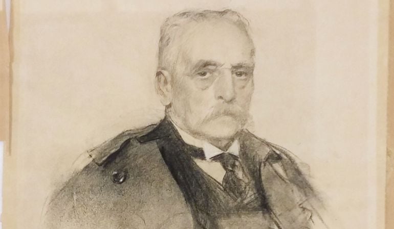 Retrat d&#039;Eduard Toda realitzat per Ramon Casas.